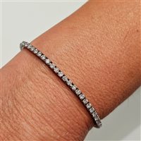 Pulsera John Richmond Mujer Tennis Lab in Titanio Diamante Lab Grown 4.00 Ct JRTW32WW - JRTW32WW